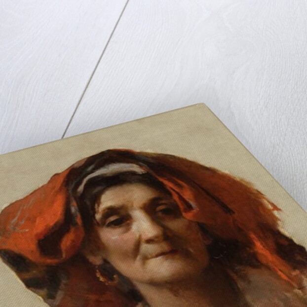 Head of an Italian Woman, 1887 by Frank Duveneck