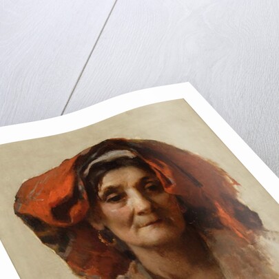 Head of an Italian Woman, 1887 by Frank Duveneck