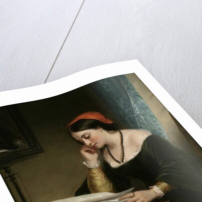 The Fair Student, 1858 by Daniel Huntington