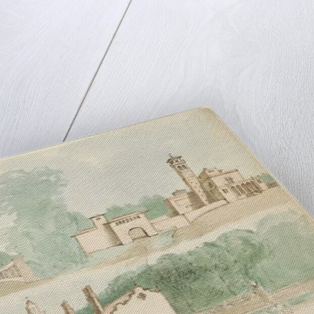 Three architectural sketches of villas by Charles Cromwell Ingham