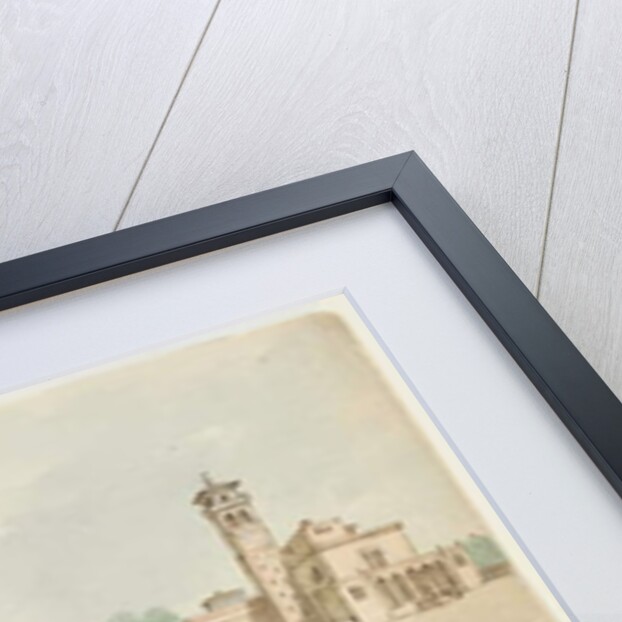 Three architectural sketches of villas by Charles Cromwell Ingham