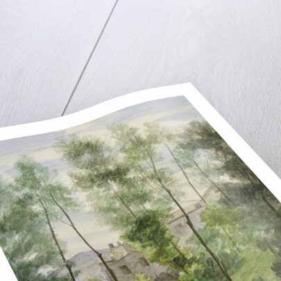 Landscape with buildings by George Henry Hall