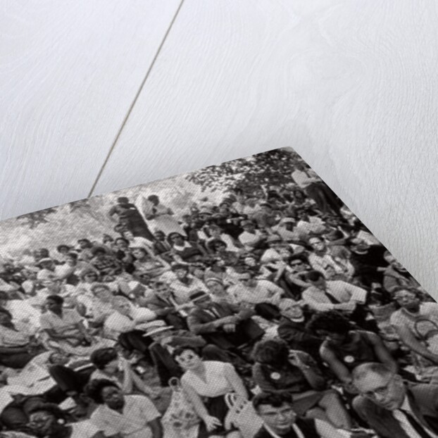 The March on Washington: A Crowd of Seated Marchers, 28th August 1963 by Nat Herz