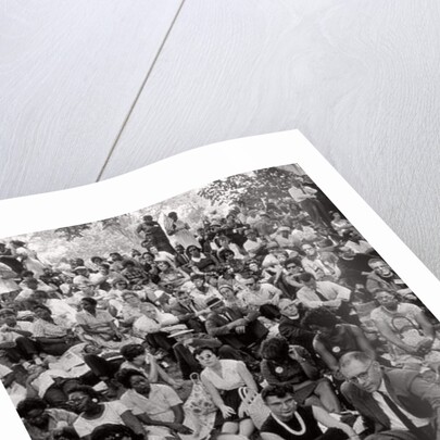 The March on Washington: A Crowd of Seated Marchers, 28th August 1963 by Nat Herz