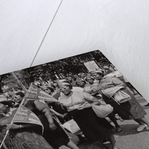 The March on Washington: Ladies Garment Workers' Union Marching on Constitution Avenue, 28th August 1963 by Nat Herz