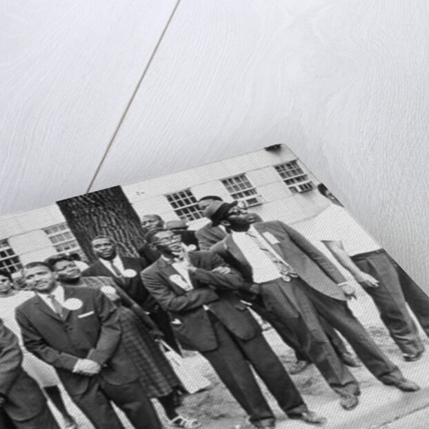 The March on Washington: Federal Aviation Agency Workers Watch the Marchers on Constitution Avenue, 28th August 1963 by Nat Herz