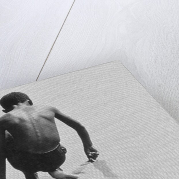 Boy Playing in the Sand at Coney Island, Untitled 30, c.1953-64 by Nat Herz