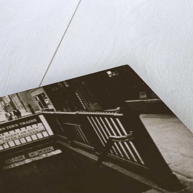 New York City Downtown Subway Entrance, Untitled 42, c.1953-64 by Nat Herz