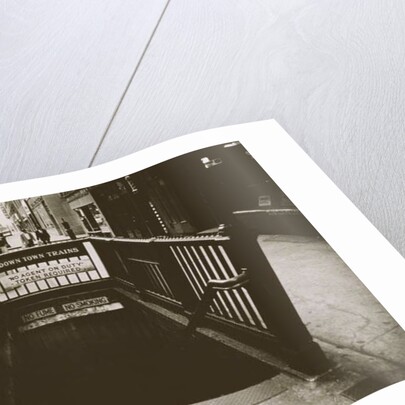 New York City Downtown Subway Entrance, Untitled 42, c.1953-64 by Nat Herz