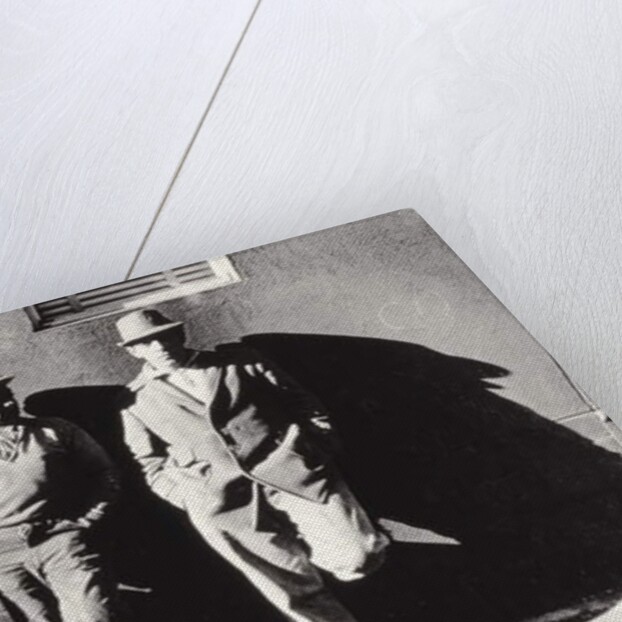 Two Workmen Against a Building, New York City, Untitled 43, c.1953-64 by Nat Herz