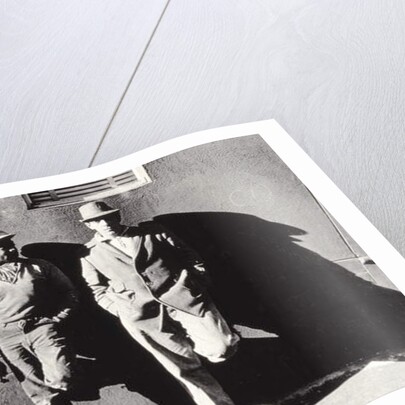 Two Workmen Against a Building, New York City, Untitled 43, c.1953-64 by Nat Herz