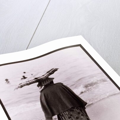 Woman with Sun Umbrella, Untitled 11, c.1953-64 by Nat Herz