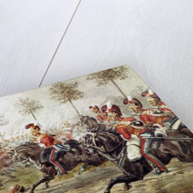 Charge of the 1st Life Guards at Genappe, 17 June 1815, c.1890 by Richard Simkin