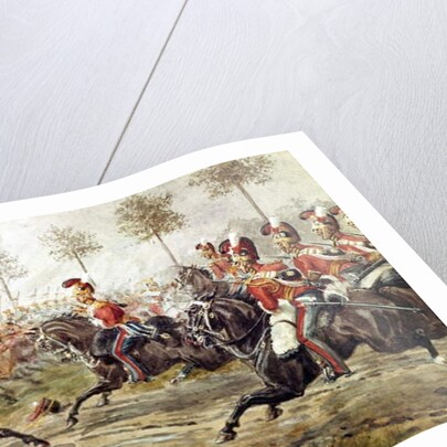 Charge of the 1st Life Guards at Genappe, 17 June 1815, c.1890 by Richard Simkin