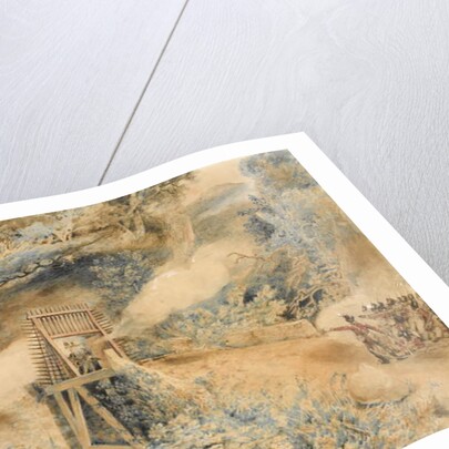 The 3rd West India Regiment fire on French troops at a bridge head, on the Ile de Cabret or Terre d'en Haut, April 1809, 1810 by John Eckstein