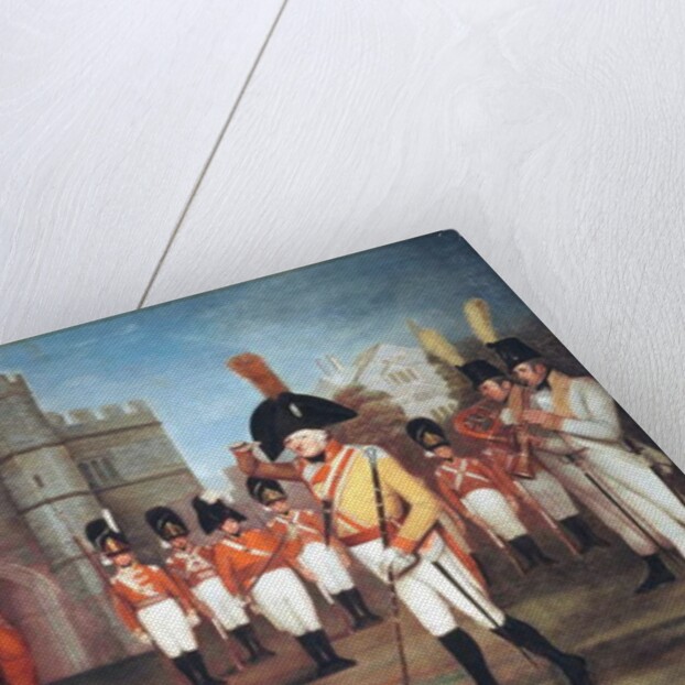 The Staffordshire Militia on parade at Windsor Castle, c.1804 by Arthur William (circle of) Devis