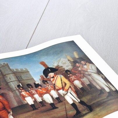 The Staffordshire Militia on parade at Windsor Castle, c.1804 by Arthur William (circle of) Devis