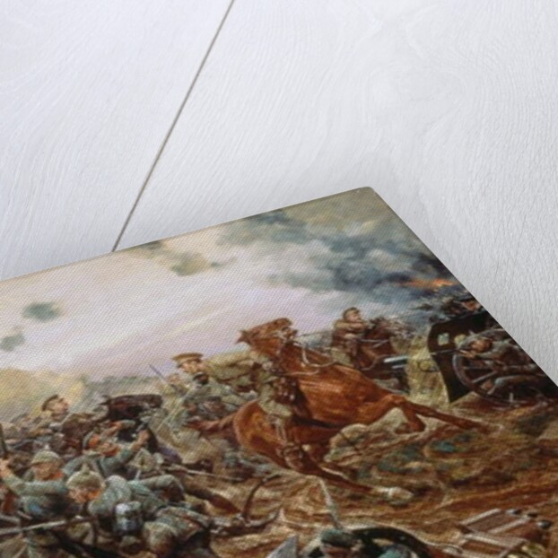 The First VC of the European War, 1914 by Richard Caton II Woodville