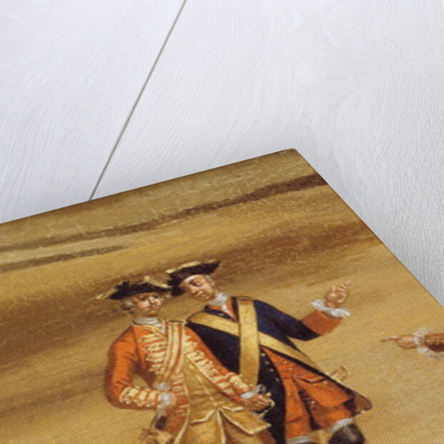 Two officers in conversation, c.1758 by Samuel Wale