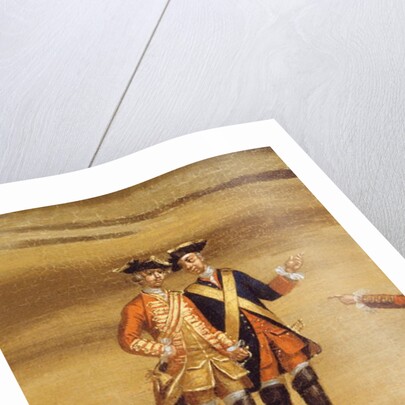 Two officers in conversation, c.1758 by Samuel Wale