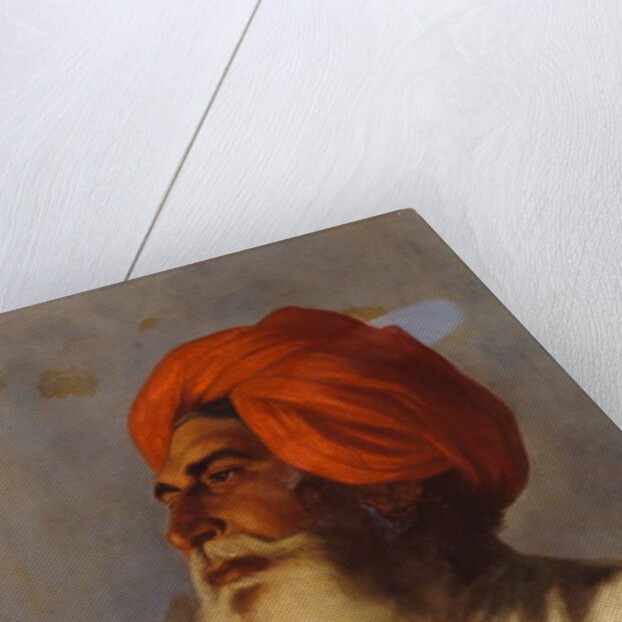 Ganda Singh, a Sikh chaprassee of Col Wilmer's topographical No.14 survey party, 1894 by Gertrude Ellen Burrard