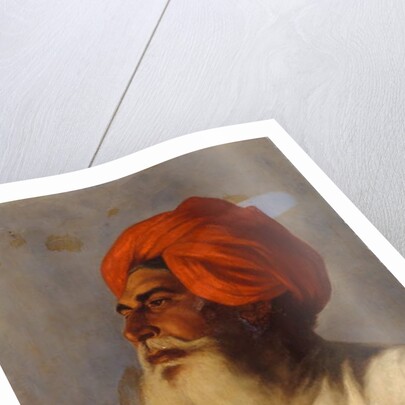 Ganda Singh, a Sikh chaprassee of Col Wilmer's topographical No.14 survey party, 1894 by Gertrude Ellen Burrard