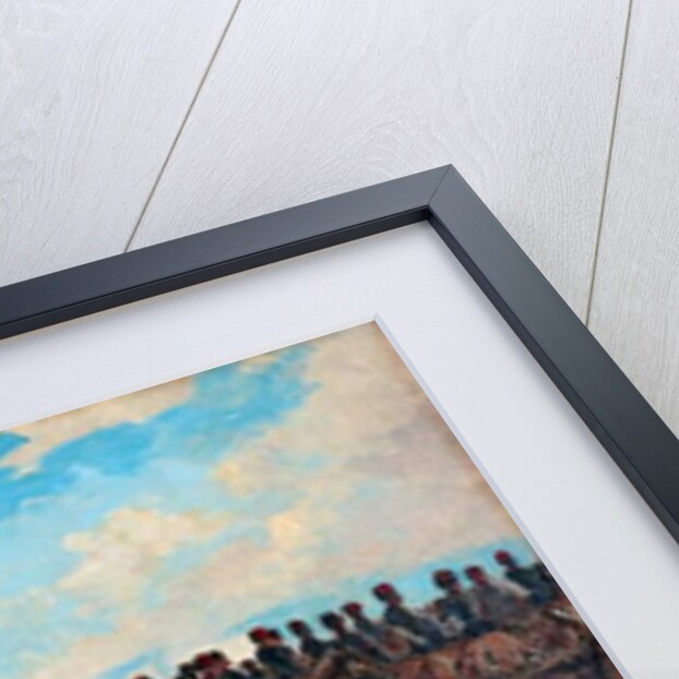 Royal Horse Artillery and Lancers waiting to move off, 1898 by Edward Matthew Hale