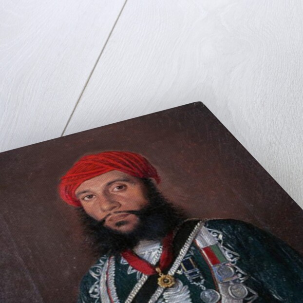 An Indian Officer of the 2nd Regiment Irregular Cavalry, 1852 by Alexander Sandor Svoboda