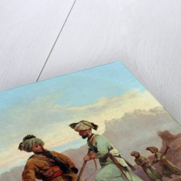 A Picket, 20th Punjab Regiment of Bengal Native Infantry, North West Frontier, c.1868 by Major General Walter Fane