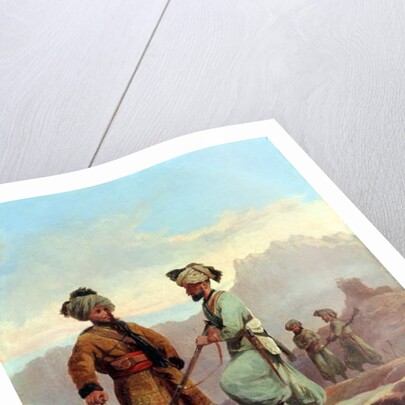 A Picket, 20th Punjab Regiment of Bengal Native Infantry, North West Frontier, c.1868 by Major General Walter Fane