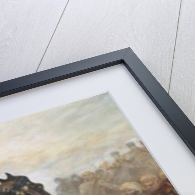 Lieutenant Frederick Robertson Aikman earning the Victoria Cross at Lucknow during the Indian Mutiny on 1st March 1858, c.1860 by Chevalier Louis-William Desanges