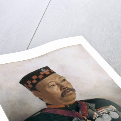 Subadar Major Judbhir Thapa, 2nd Gurkha Regiment, 1893 by Gertrude Ellen Burrard