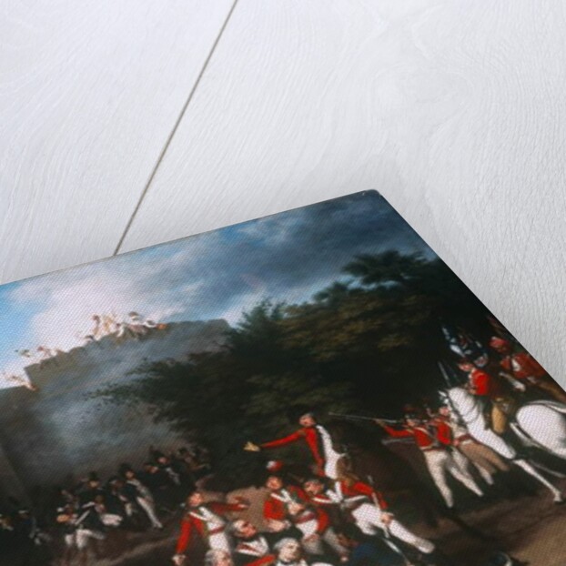 The Death of Colonel Moorehouse at the Storming of the Pettah Gate of Bangalore on 7th March 1791, 1793 by Robert Home