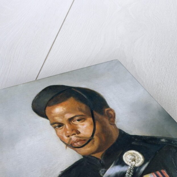 Jemadar Jangia Thapa, 5th Gurkha Regiment, 1890 by Frederick Swynnerton