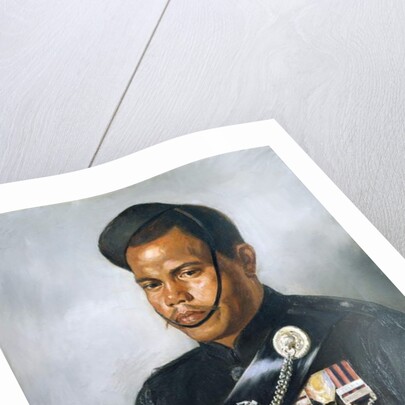 Jemadar Jangia Thapa, 5th Gurkha Regiment, 1890 by Frederick Swynnerton