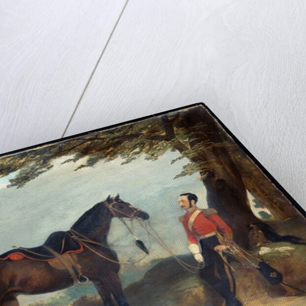 An unidentified officer of the 3rd Regiment of the Dragoon Guards, c.1850 by English School