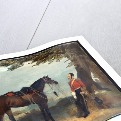 An unidentified officer of the 3rd Regiment of the Dragoon Guards, c.1850 by English School