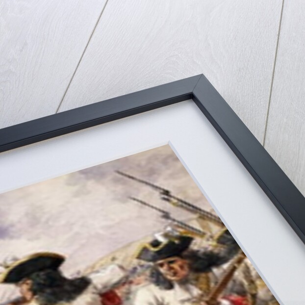 The Battle of Ramillies, The 16th Foot charging the French Infantry, 1900 by Richard Simkin