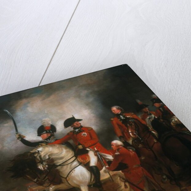 King George III and the Prince of Wales Reviewing the 3rd Regiment of the Dragoon Guards and the 10th Light Dragoons, c.1797 by William Beechey