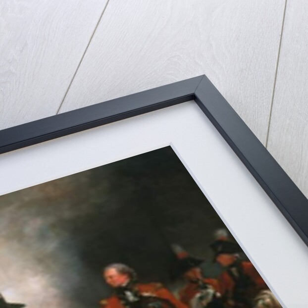 King George III and the Prince of Wales Reviewing the 3rd Regiment of the Dragoon Guards and the 10th Light Dragoons, c.1797 by William Beechey