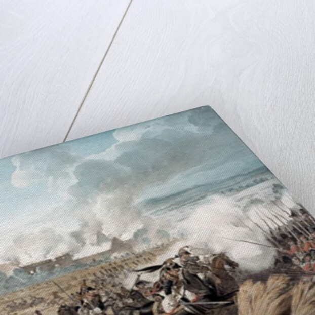 Attack on the British Squares by French Cavalry at the Battle of Waterloo, 1815 by Denis Dighton