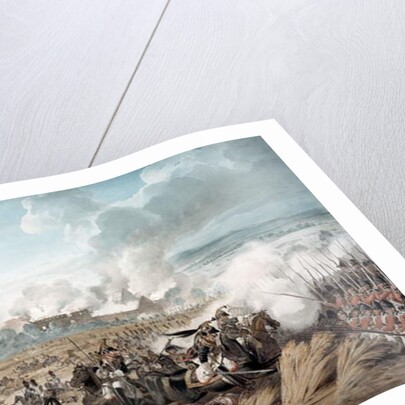 Attack on the British Squares by French Cavalry at the Battle of Waterloo, 1815 by Denis Dighton