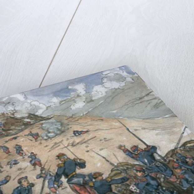 Attack of the Bastion Central by the French troops under General Desalles during the Siege of Sebastopol by George Cadogan