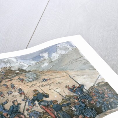 Attack of the Bastion Central by the French troops under General Desalles during the Siege of Sebastopol by George Cadogan