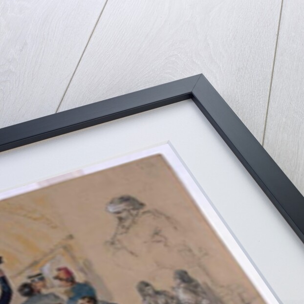 Scene in the Cafe du Commerce Valetta, 'Mourir pour la patrie', Malta, 1854 by Henry John Wilkinson