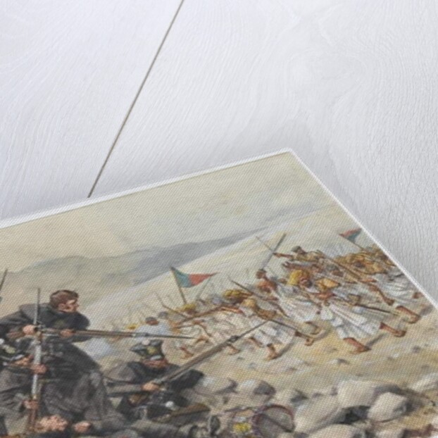 The last stand of the 44th East Essex Regiment at Gandamuk, 12th January 1842, 1915 by Richard Simkin