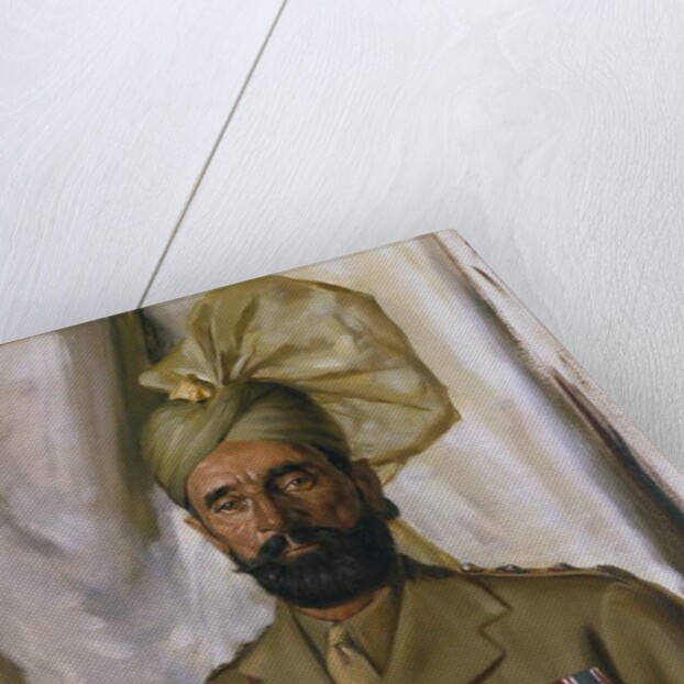 Subadar Khudadad Khan VC, 10th Baluch Regiment, c.1914-35 by Charles Bevan
