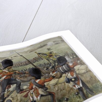 Detail of the Scots Fusilier Guards at the Battle of the Alma, Crimean War, 20 September 1854 by Richard Simkin