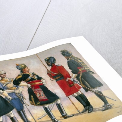 British Officers, Indian Army by Alfred Crowdy Lovett