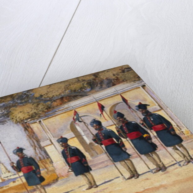 Soldiers of the 10th Duke of Cambridge's Own Lancers, 'The Quarter Guard' by Alfred Crowdy Lovett